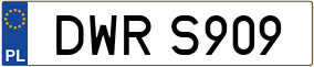 Truck License Plate